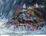 Fort Amherst at Daybreak, Oil on Canvas